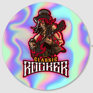 Custom Round Band Stickers - Hologram