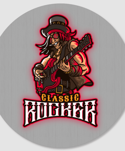 Custom Round Band Stickers – Brushed Aluminum