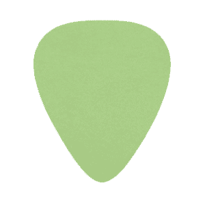 Custom Green Delrin Picks – .71mm Medium Pick